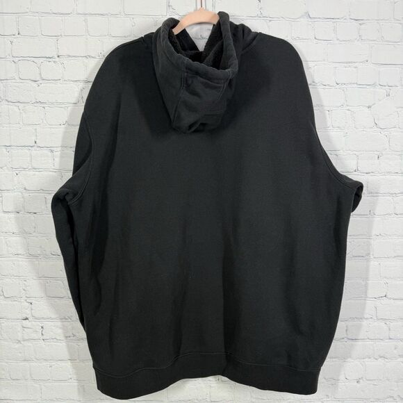 Carhartt Hoodie Black Sweatshirt Men 2XL Pullover Workwear Gorpcore Heavyweight - Picture 4 of 15